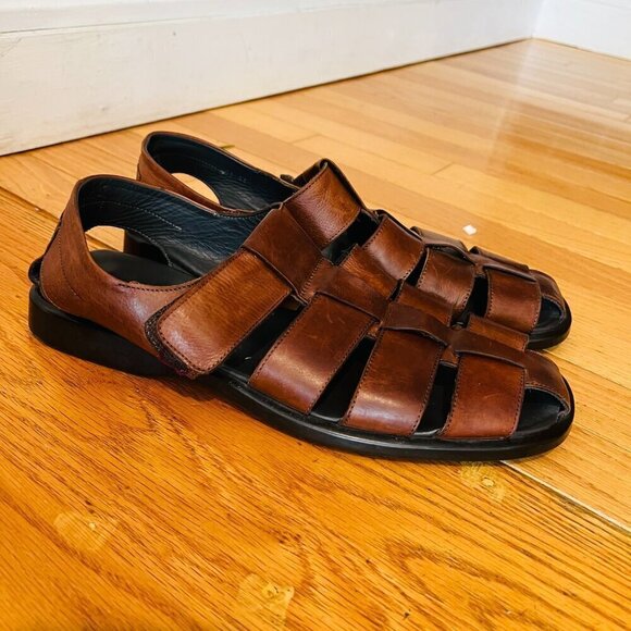 To Boot New York Men’s Adam Derrick Fisher Leather Sandals Made In Italy. Sz 11 main image 5